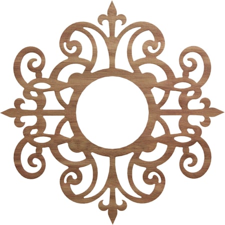 Ekena Millwork Dijon Wood Fretwork Pierced Ceiling Medallion, Walnut, 30"OD x 9 3/4"ID x 3/8"T CMWP30X30X0375DIWA
